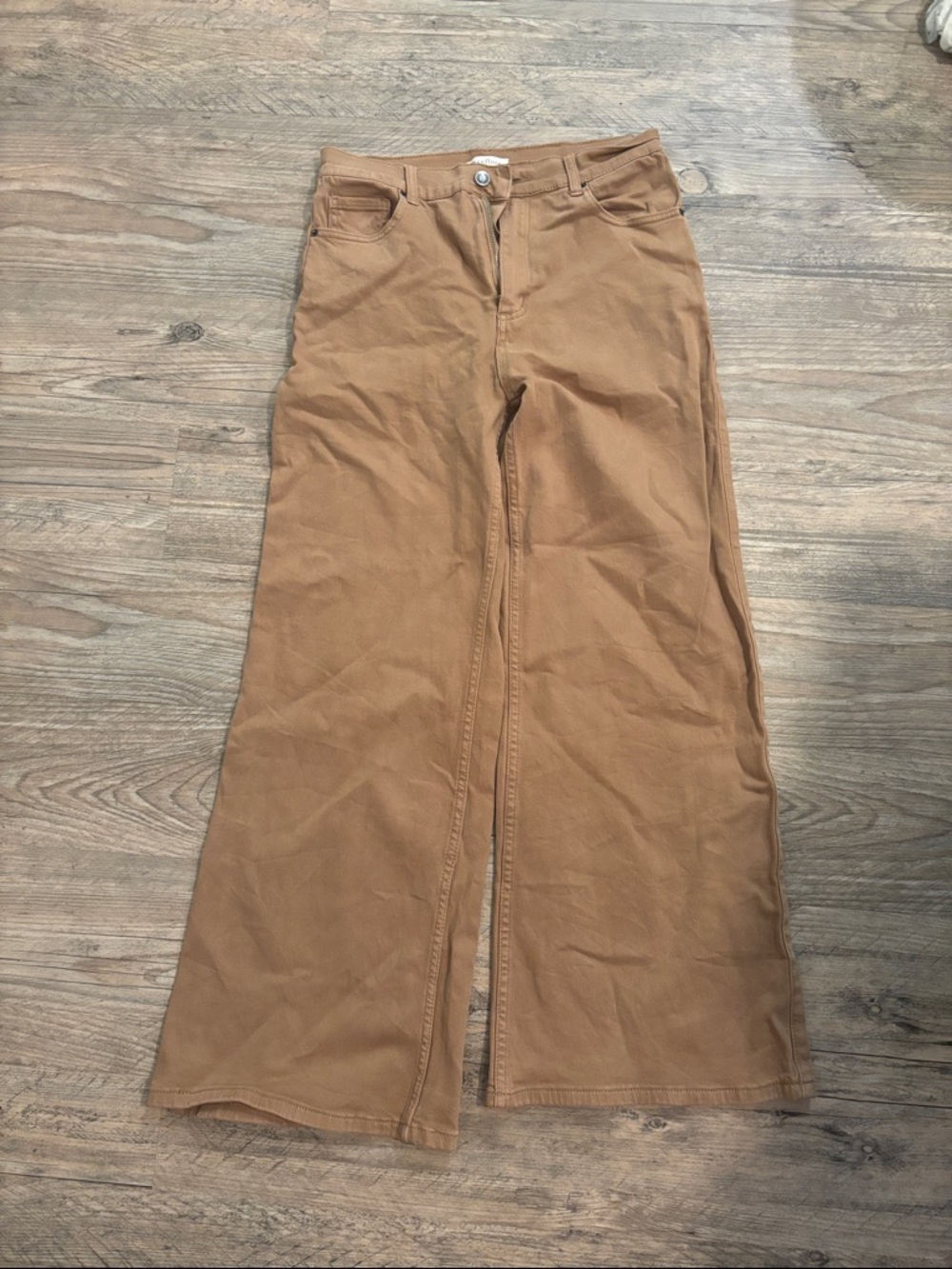 Women’s Boot Cut Flare Pants in Camel - Picture 2 of 2